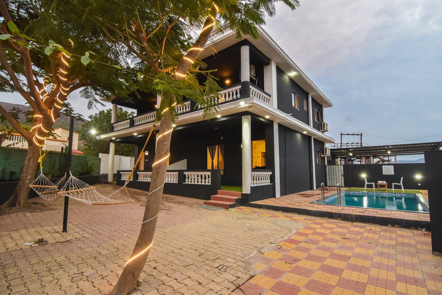 Empyrean Stay Ll 3Bhk Ll Black Horse Villa Ll Ac Ll Private Pool Ll Wifi II Lux Ll Lonavala Eksteriør billede